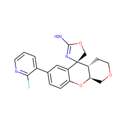 NC1=N[C@@]2(CO1)c1cc(-c3cccnc3F)ccc1O[C@@H]1COCC[C@H]12 ZINC000145630050