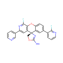 NC1=N[C@@]2(CO1)c1cc(-c3cccnc3F)ccc1Oc1c2cc(-c2cccnc2)nc1F ZINC000144688444