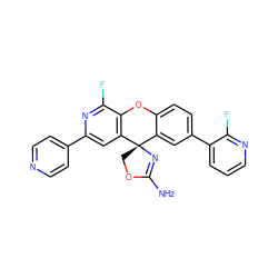 NC1=N[C@@]2(CO1)c1cc(-c3cccnc3F)ccc1Oc1c2cc(-c2ccncc2)nc1F ZINC000299865392