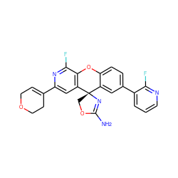 NC1=N[C@@]2(CO1)c1cc(-c3cccnc3F)ccc1Oc1c2cc(C2=CCOCC2)nc1F ZINC000118748774