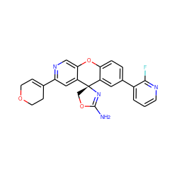 NC1=N[C@@]2(CO1)c1cc(-c3cccnc3F)ccc1Oc1cnc(C3=CCOCC3)cc12 ZINC000068203581