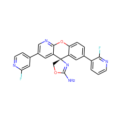 NC1=N[C@@]2(CO1)c1cc(-c3cccnc3F)ccc1Oc1ncc(-c3ccnc(F)c3)cc12 ZINC000223890595