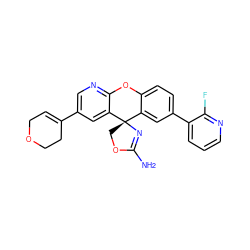 NC1=N[C@@]2(CO1)c1cc(-c3cccnc3F)ccc1Oc1ncc(C3=CCOCC3)cc12 ZINC000299827012