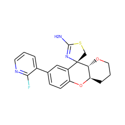 NC1=N[C@@]2(CS1)c1cc(-c3cccnc3F)ccc1O[C@@H]1CCCO[C@H]12 ZINC000299818727