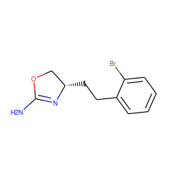 NC1=N[C@@H](CCc2ccccc2Br)CO1 ZINC000148516427