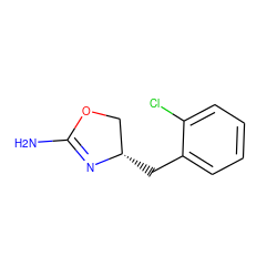 NC1=N[C@@H](Cc2ccccc2Cl)CO1 ZINC000169698826