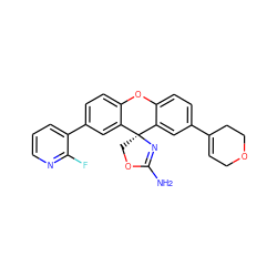 NC1=N[C@]2(CO1)c1cc(C3=CCOCC3)ccc1Oc1ccc(-c3cccnc3F)cc12 ZINC000118779611