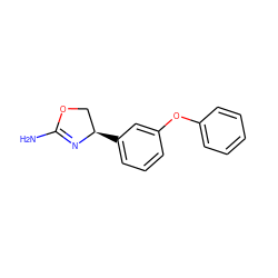 NC1=N[C@H](c2cccc(Oc3ccccc3)c2)CO1 ZINC000088532401