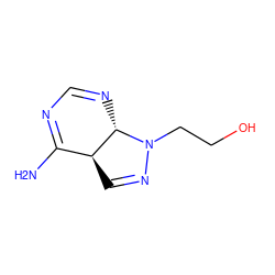 NC1=NC=N[C@H]2[C@H]1C=NN2CCO ZINC000049933356