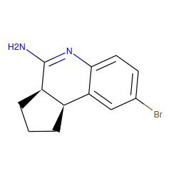 NC1=Nc2ccc(Br)cc2[C@H]2CCC[C@@H]12 ZINC000013817913