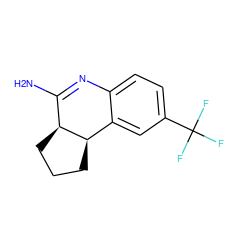 NC1=Nc2ccc(C(F)(F)F)cc2[C@H]2CCC[C@@H]12 ZINC000013817916