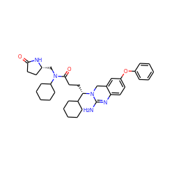 NC1=Nc2ccc(Oc3ccccc3)cc2CN1[C@@H](CCC(=O)N(C[C@@H]1CCC(=O)N1)C1CCCCC1)C1CCCCC1 ZINC000219072625