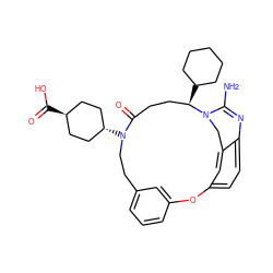 NC1=Nc2ccc3cc2CN1[C@H](C1CCCCC1)CCC(=O)N([C@H]1CC[C@H](C(=O)O)CC1)CCc1cccc(c1)O3 ZINC000101344273