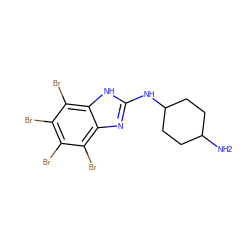 NC1CCC(Nc2nc3c(Br)c(Br)c(Br)c(Br)c3[nH]2)CC1 ZINC000143491892