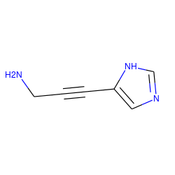 NCC#Cc1cnc[nH]1 ZINC000005116851