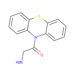 NCC(=O)N1c2ccccc2Sc2ccccc21 ZINC000005193949