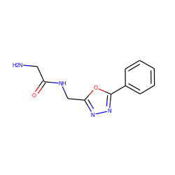 NCC(=O)NCc1nnc(-c2ccccc2)o1 ZINC001772592726