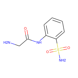 NCC(=O)Nc1ccccc1S(N)(=O)=O ZINC000013800427