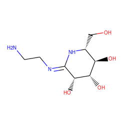 NCC/N=C1\N[C@H](CO)[C@@H](O)[C@H](O)[C@@H]1O ZINC000016052635