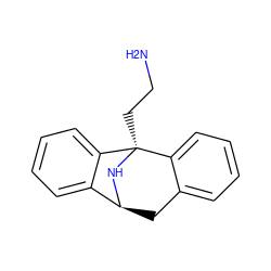 NCC[C@@]12N[C@@H](Cc3ccccc31)c1ccccc12 ZINC000026012300