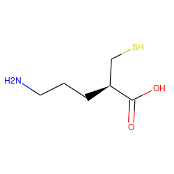 NCCC[C@@H](CS)C(=O)O ZINC000028864619