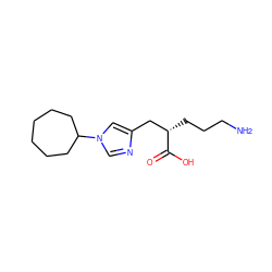 NCCC[C@@H](Cc1cn(C2CCCCCC2)cn1)C(=O)O ZINC000169698758