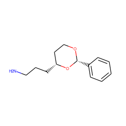 NCCC[C@@H]1CCO[C@H](c2ccccc2)O1 ZINC000071294403