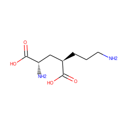 NCCC[C@H](C[C@H](N)C(=O)O)C(=O)O ZINC000095597518