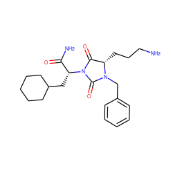 NCCC[C@H]1C(=O)N([C@H](CC2CCCCC2)C(N)=O)C(=O)N1Cc1ccccc1 ZINC000026390179