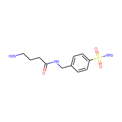 NCCCC(=O)NCc1ccc(S(N)(=O)=O)cc1 ZINC000011755419