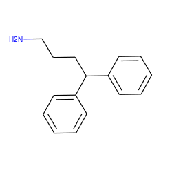 NCCCC(c1ccccc1)c1ccccc1 ZINC000033506328