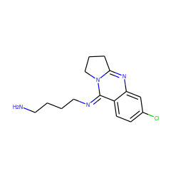 NCCCC/N=c1/c2ccc(Cl)cc2nc2n1CCC2 ZINC000040980291