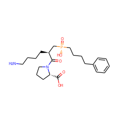 NCCCC[C@@H](C[P@](=O)(O)CCCCc1ccccc1)C(=O)N1CCC[C@H]1C(=O)O ZINC000026248572