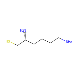 NCCCC[C@@H](N)CS ZINC000005178683