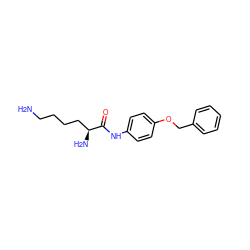 NCCCC[C@H](N)C(=O)Nc1ccc(OCc2ccccc2)cc1 ZINC000040918787