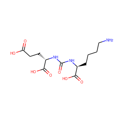 NCCCC[C@H](NC(=O)N[C@@H](CCC(=O)O)C(=O)O)C(=O)O ZINC000040860752