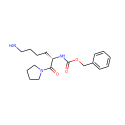 NCCCC[C@H](NC(=O)OCc1ccccc1)C(=O)N1CCCC1 ZINC000035931789