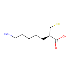 NCCCCC[C@@H](CS)C(=O)O ZINC000095552516