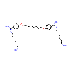 NCCCCCCC/N=C(/N)c1ccc(OCCCCCCCCOc2ccc(/C(N)=N\CCCCCCCN)cc2)cc1 ZINC000653806070