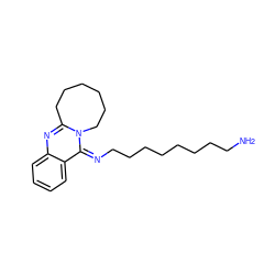 NCCCCCCCC/N=c1/c2ccccc2nc2n1CCCCCC2 ZINC000101199391