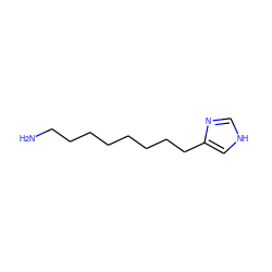 NCCCCCCCCc1c[nH]cn1 ZINC000013531684