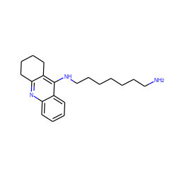 NCCCCCCCNc1c2c(nc3ccccc13)CCCC2 ZINC000013801225