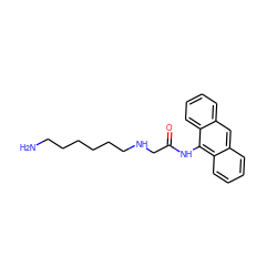 NCCCCCCNCC(=O)Nc1c2ccccc2cc2ccccc12 ZINC000169331174