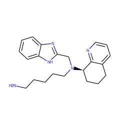 NCCCCCN(Cc1nc2ccccc2[nH]1)[C@@H]1CCCc2cccnc21 ZINC000049072066