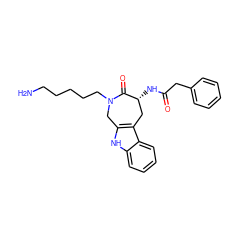 NCCCCCN1Cc2[nH]c3ccccc3c2C[C@@H](NC(=O)Cc2ccccc2)C1=O ZINC000028701716