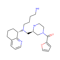 NCCCCN(C[C@@H]1CN(C(=O)c2ccco2)CCN1)[C@H]1CCCc2cccnc21 ZINC000473170656