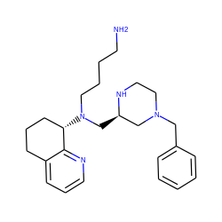 NCCCCN(C[C@@H]1CN(Cc2ccccc2)CCN1)[C@H]1CCCc2cccnc21 ZINC000166209710