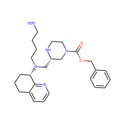 NCCCCN(C[C@H]1CN(C(=O)OCc2ccccc2)CCN1)[C@H]1CCCc2cccnc21 ZINC000473166009