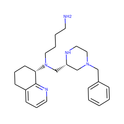 NCCCCN(C[C@H]1CN(Cc2ccccc2)CCN1)[C@H]1CCCc2cccnc21 ZINC000166210413