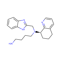 NCCCCN(Cc1nc2ccccc2[nH]1)[C@@H]1CCCc2cccnc21 ZINC000033359231